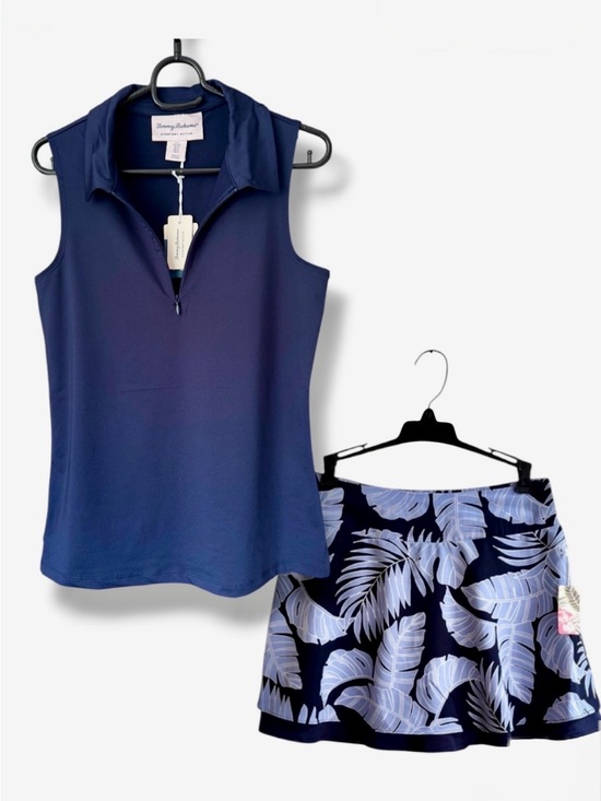 Tommy Bahama Dresses & Skirts - NWT Tommy Bahama Navy Sleeveless Tank and Skort Set Active Golf/Pickleball